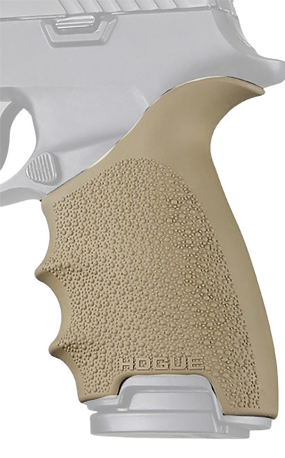HOGUE COMBAT GRIPS INC Hogue 17603 Grip Sleeve Handall Beavertail Flat Dark Earth Rubber Fits Sig Sauer P320 Full Size