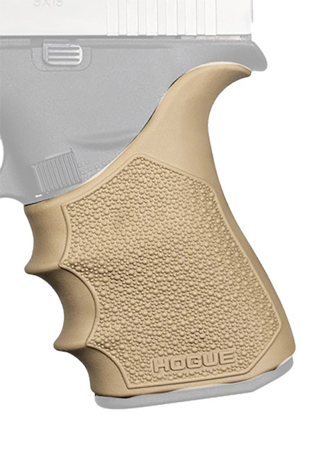 HOGUE COMBAT GRIPS INC Hogue 18213 Grip Sleeve Handall Beavertail Flat Dark Earth Rubber