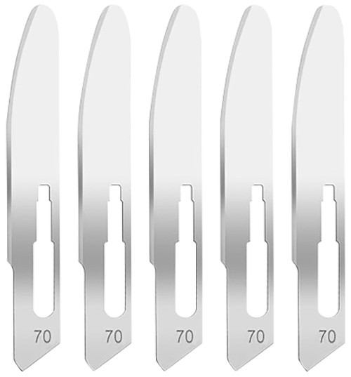 HOGUE COMBAT GRIPS INC Hogue 35887 Expel Replacement Blades High Carbon Steel Blade #70 5 Blades