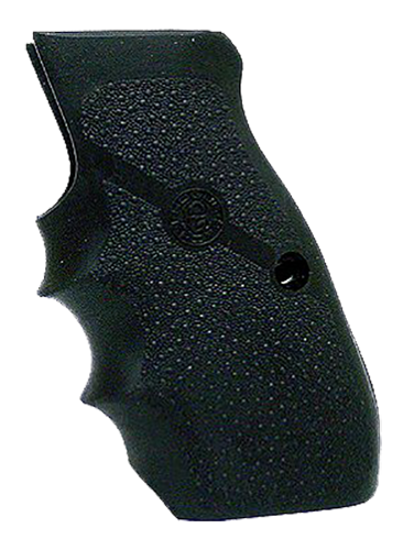 HOGUE COMBAT GRIPS INC Hogue 75000 Rubber Wraparound  Black Rubber with Finger Grooves for CZ 75, TZ-75, P-09