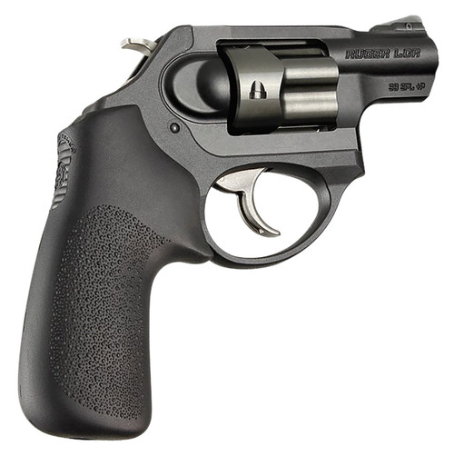 HOGUE COMBAT GRIPS INC Hogue 78030 Tamer  Black Rubber Cushion Grip without Finger Grooves for Ruger LCR, LCRx