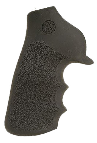 HOGUE COMBAT GRIPS INC Hogue 80020 Tamer Grip Black Rubber with Finger Grooves for Ruger GP100, Super Redhawk