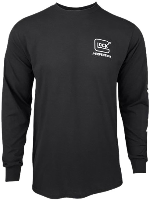 GLOCK INC Glock AP96098 Perfection Long Sleeve Tee Black Pre-Shrunk Cotton Long Sleeve Small