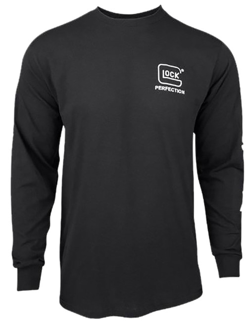 GLOCK INC Glock AP96099 Perfection Long Sleeve Tee Black Pre-Shrunk Cotton Long Sleeve Medium
