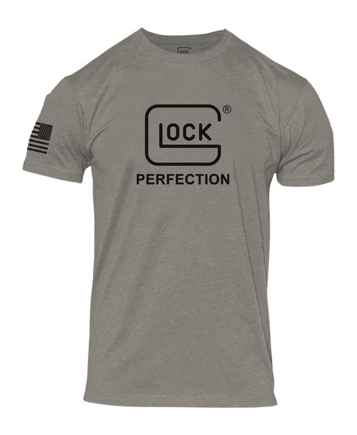 GLOCK INC GLK AP96378 PERFECTION TEE S   GREY