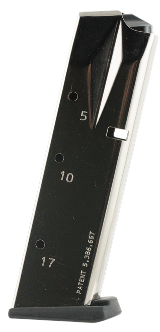 MEC-GAR USA INC Mec-Gar MGSW5917N S&W  Nickel 17rd 9mm Luger for S&W 5900 Series/910/915/659