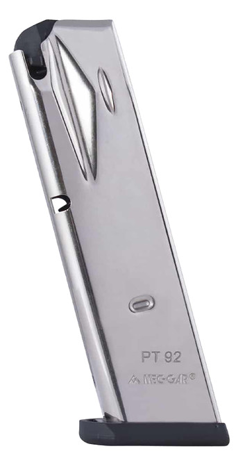 MEC-GAR USA INC Mec-Gar PT9215N Taurus 15rd 9mm Luger, Fits Taurus PT99/PT92 Nickel