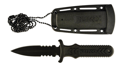 RYNOBLADE KNIVES RUKO RUK0097         440A TIN 3"NECK/BOOT KNIFE