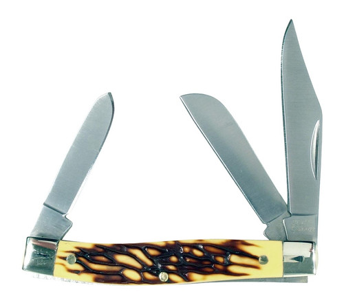 RYNOBLADE KNIVES RUKO RUK0072-CS    440A 3-5/16"DEER HORN FOLDING