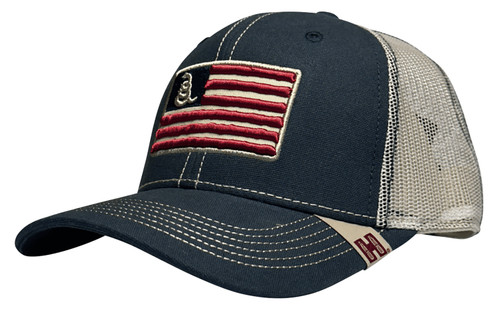 HORIZON DESIGN Hornady Gear 33310 Trucker  Navy Gadsden Flag