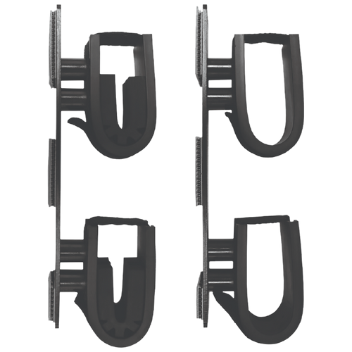 Rugged Gear 10040 Dual Lock Gun Holder Black Metal 2 Pack