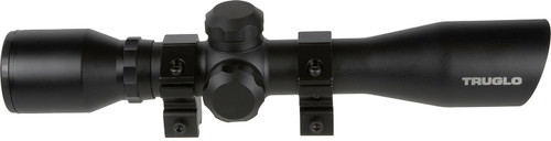 TRUGLO INC (GSM) TruGlo TG8504BR Compact  Matte Black 4x32mm 1" Tube Duplex Reticle
