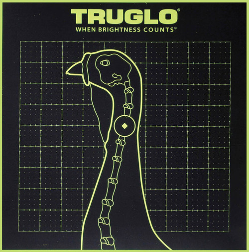 TRUGLO INC (GSM) TruGlo TG12A6 Tru-See Turkey Target Self-Adhesive Heavy Paper Black/Green 12"x12" 6 Pack