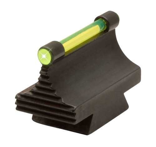 TRUGLO INC (GSM) TruGlo TGTG95530RG Front Sight  Green Front Fiber Optic/Black Frame 3/8" Dovetail, .530" High