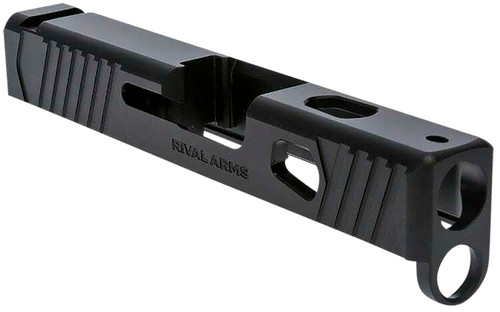 RIVAL ARMS (GSM) Rival Arms RA10G305A Precision Slide A1 Compatible w/Glock 43 Gen3, 9mm Luger Black QPQ Stainless Steel, RMR Cut Sights