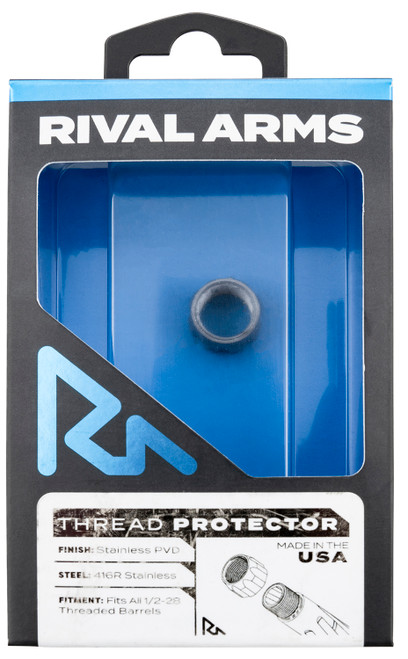 RIVAL ARMS (GSM) Rival Arms RARA300001D Thread Protector  9mm Luger Stainless PVD 416R Stainless Steel 1/2"-28 tpi