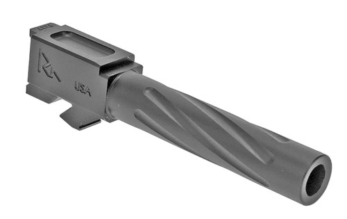 RIVAL ARMS (GSM) Rival Arms RA20G101D Precision V1 Match Grade 9mm Luger Compatible w/Glock 17 Gen3-4, 4.49" Fluted PVD Stainless Steel, Target Crown