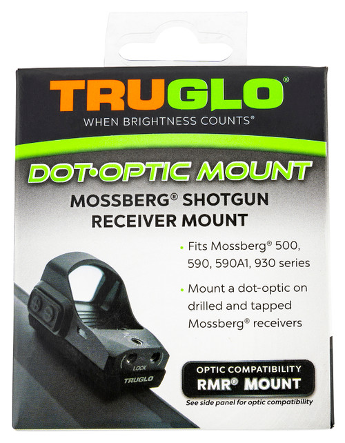 TRUGLO INC (GSM) TruGlo TGTG8955M2 Shotgun Receiver Mount  Black Mossberg Trijicon RMR