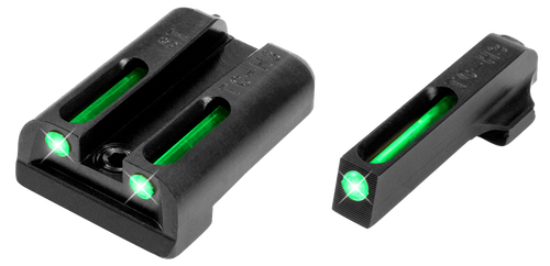 TRUGLO INC (GSM) TruGlo TG131ST2 TFO  Green/Tritium/Fiber Optic Front Sight-Green/Tritium/Fiber Optic Rear Sight Sig Sauer P-Series #6 Front/#8 Rear