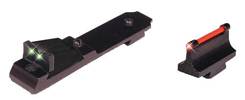 TRUGLO INC (GSM) TruGlo TG114 Lever Action Rifle Sights  Black 0.500" Red Front, Green Rear Adjustable for Henry Rifles