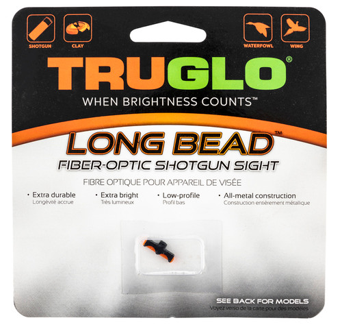 TRUGLO INC (GSM) Truglo TG947ARM Long Bead  Metal Universal Shotgun Fiber Optic Red 6-40