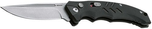 BOKER USA INC Boker 01BO482 Intention II  Folding Drop Point Plain D2 Steel Blade Black G10 Handle