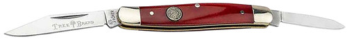 BOKER USA INC Boker 110844 Pen Knife Traditional Pen/Spear Plain D2 Steel Blade Smooth Red Bone Handle