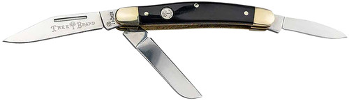 BOKER USA INC Boker 110857 Stockman Traditional Large Clip Point/Sheepsfoot/Spey Plain D2 Steel Blade Brown Jigged Bone Handle
