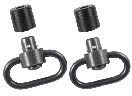 BOYT HARNESS CO Outdoor Connection PBS19121 Push Button Swivel Set  1" Black Steel