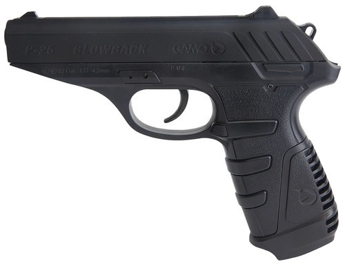 DAISY MANUFACTURING CO Gamo 611138054 P-25 Blowback Air Pistol CO2 177 16+1 Black Textured Polymer Grips