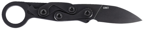 COLUMBIA RIVER KNIFE&TOOL CRKT 4050K Provoke EDC EDC 2.47" Folding Black Oxide Plain Satin D2 Steel Blade, Black Aluminum Handle