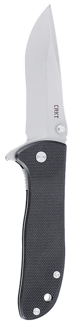 COLUMBIA RIVER KNIFE&TOOL CRKT 6450D2 Drifter  EDC 2.88" Folding Drop Point Plain Stonewashed D2 Steel Blade, Black Textured G10 Handle