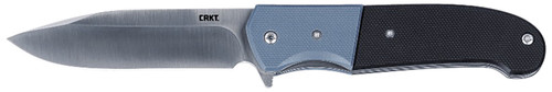 COLUMBIA RIVER KNIFE&TOOL CRKT 6880 Ignitor  3.48" Folding Drop Point Plain Satin 8Cr13MoV SS Blade/ Blue/Black G10 Handle Includes Pocket Clip