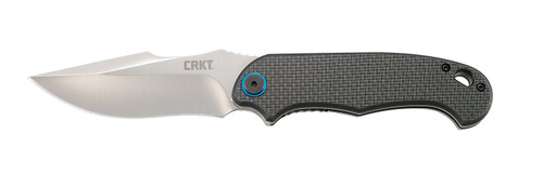 COLUMBIA RIVER KNIFE&TOOL CRKT 7920 P.S.D.  3.63" Folding Plain Satin 4116 Stainless Steel Blade/ Black Carbon Fiber/G10 Handle Includes Pocket Clip