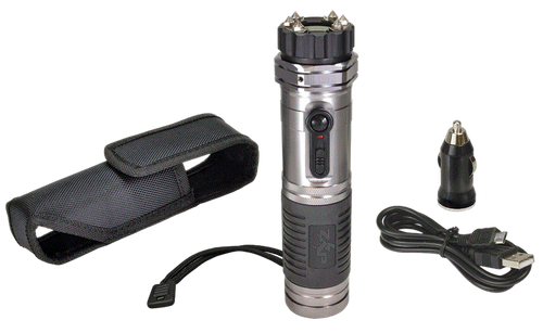PS PRODUCTS INC/SPRTMN CH Zap ZAPL Zap Light Stun Gun/Flashlight Range of Contact Silver
