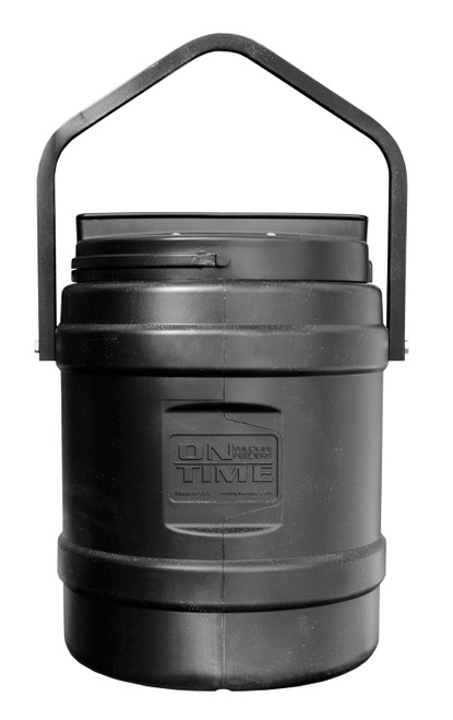ON TIME WILDLIFE FEEDERS On Time 73000 Rice Bran Feeder 10 Gallon Capacity, Hanging Bracket, 1-6 Feeding Times with 1-30 Duration