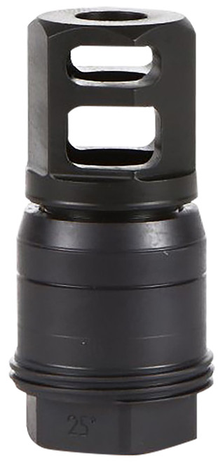 SIG SAUER INC Sig Sauer SL55612X2825DEGM Clutch-Lok QD Muzzle Brake Black Stainless Steel with 1/2" 28 tpi Threads for 5.56mm 25 Degree Taper