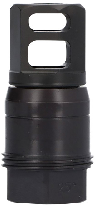 SIG SAUER INC Sig Sauer SL76258X2425DEGM Clutch-Lok QD Muzzle Brake Black Stainless Steel with 5/8" 24 tpi Threads for 7.62mm 25 Degree Taper
