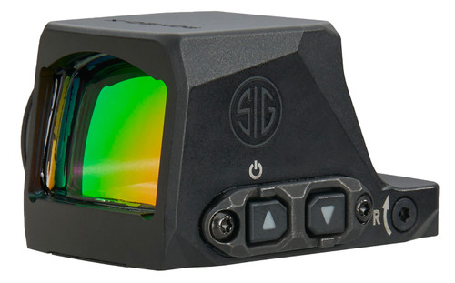 Sig Sauer Electro-Optics SORX1490 Romeo-X Enclosed Compact Black 1x24mm 6MOA Green Dot Reticle RX Footprint Mount