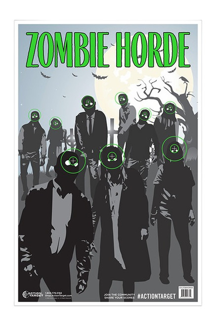ACTION TARGET INC ACTION GS-ZOMHORDE-100   ZOMBIE HORDE GAME   100BX