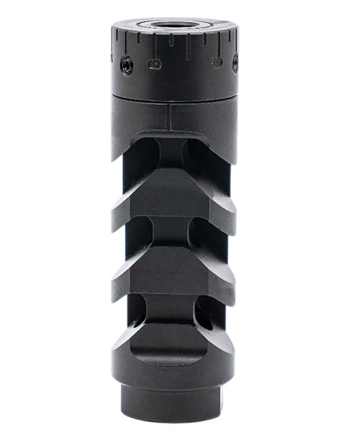 Armaspec ARM1932-BLK Muzzle Brake Harmonics-Tuner Black Stainless Steel 5/8x24 Threads 30 Cal