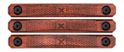 WOOX LLC Woox SH.MLK004.S3 M-LOK Rail Covers 3 Slot American Walnut 4.88" Long