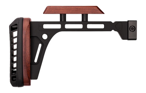 WOOX LLC Woox SH.STK122.03 Forty-Seven Edge Stock Fixed Aluminum/American Walnut