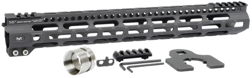 MIDWEST INDUSTRIES INC Midwest Industries MIULW15 Ultralight  AR-15 Black Hardcoat Anodized Aluminum/Polymer 15" Picatinny/M-LOK