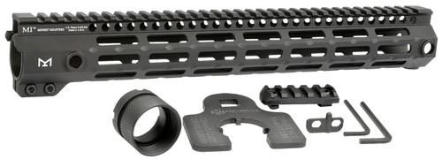 MIDWEST INDUSTRIES INC Midwest Industries MIG4M14 Tactical G4M Handguard AR-15 Black Hardcoat Anodized Black 14" 6061-T6 Aluminum M-LOK