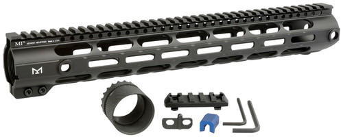 MIDWEST INDUSTRIES INC Midwest Industries MICR30815  Combat Handguard AR-308/LR-308 Black Hardcoat Anodized 15" 6061-T6 Aluminum