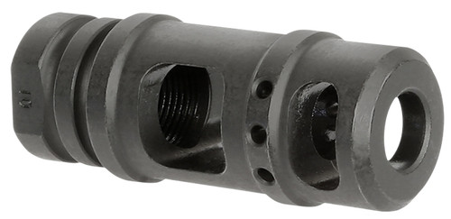 MIDWEST INDUSTRIES INC Midwest Industries MIMB10 Muzzle Brake 357 Mag 5/8"x24 Threads Black Steel 5" OAL .410" Diameter