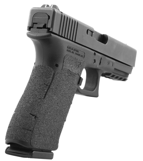 TALON GRIPS INC Talon Grips 384G Adhesive Grip  Glock Gen5 19/23/25/32/38/44 w/Large Backstrap, Black Textured Granulate