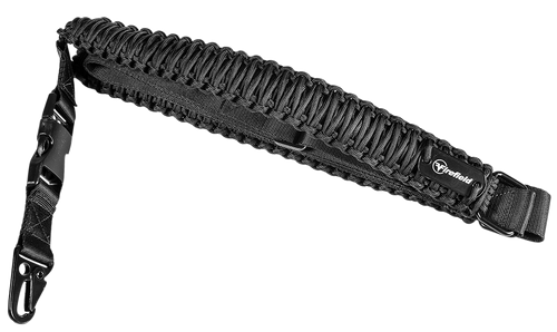 FIREFIELD/SELLMARK Firefield FF46000 Single Point Tactical Sling Black Nylon Paracord 28"-31" OAL Adjustable Rifle