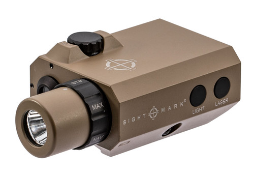 SIGHTMARK/SELLMARK Sightmark SM25012DE LoPro Mini Combo Flashlight and Green Laser Sight  Dark Earth 300 Lumens White LED